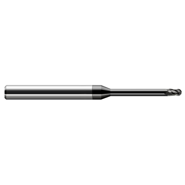 Miniature End Mill - Ball - Long Reach, Stub Flute, 0.1875" (3/16)